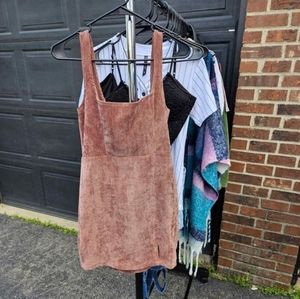 Brown corduroy dress